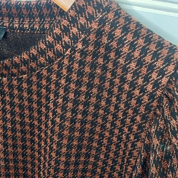 Iris Houndstooth Balloon Sleeve Blouse - Picture 7 of 14